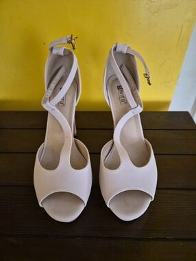 IDIFU Blush Open-Toe Ankle Strap Heels